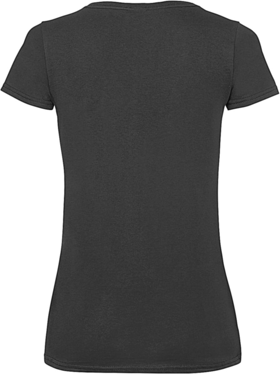 Γυναικείο T-shirt V-Neck 61-398-0 Fruit of the Loom Black