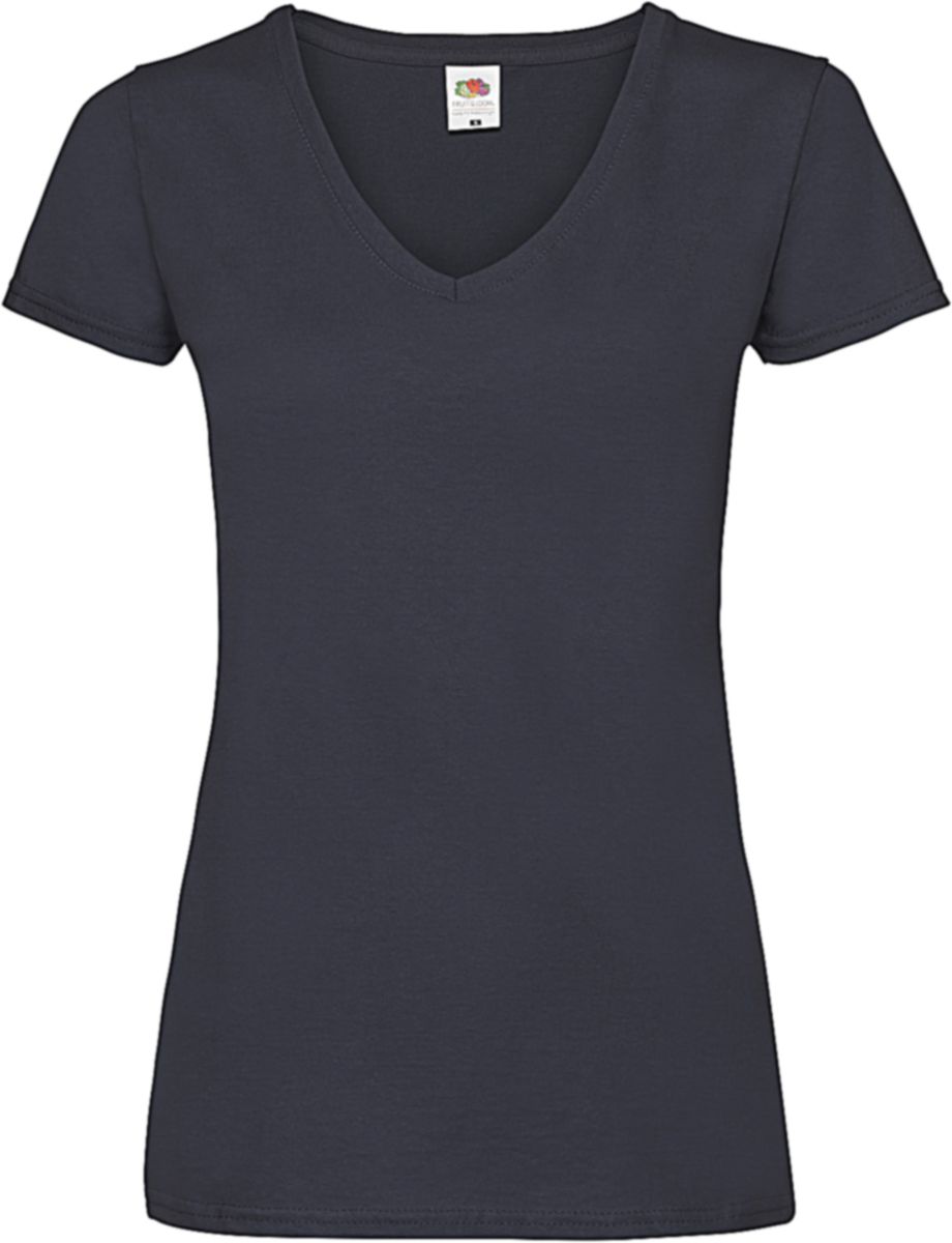 Γυναικείο T-shirt V-Neck 61-398-0 Fruit of the Loom Deep Navy