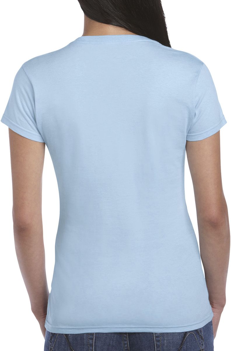 Γυναικείο T-Shirt 64000L Gildan Fitted Ring Spun Light Blue