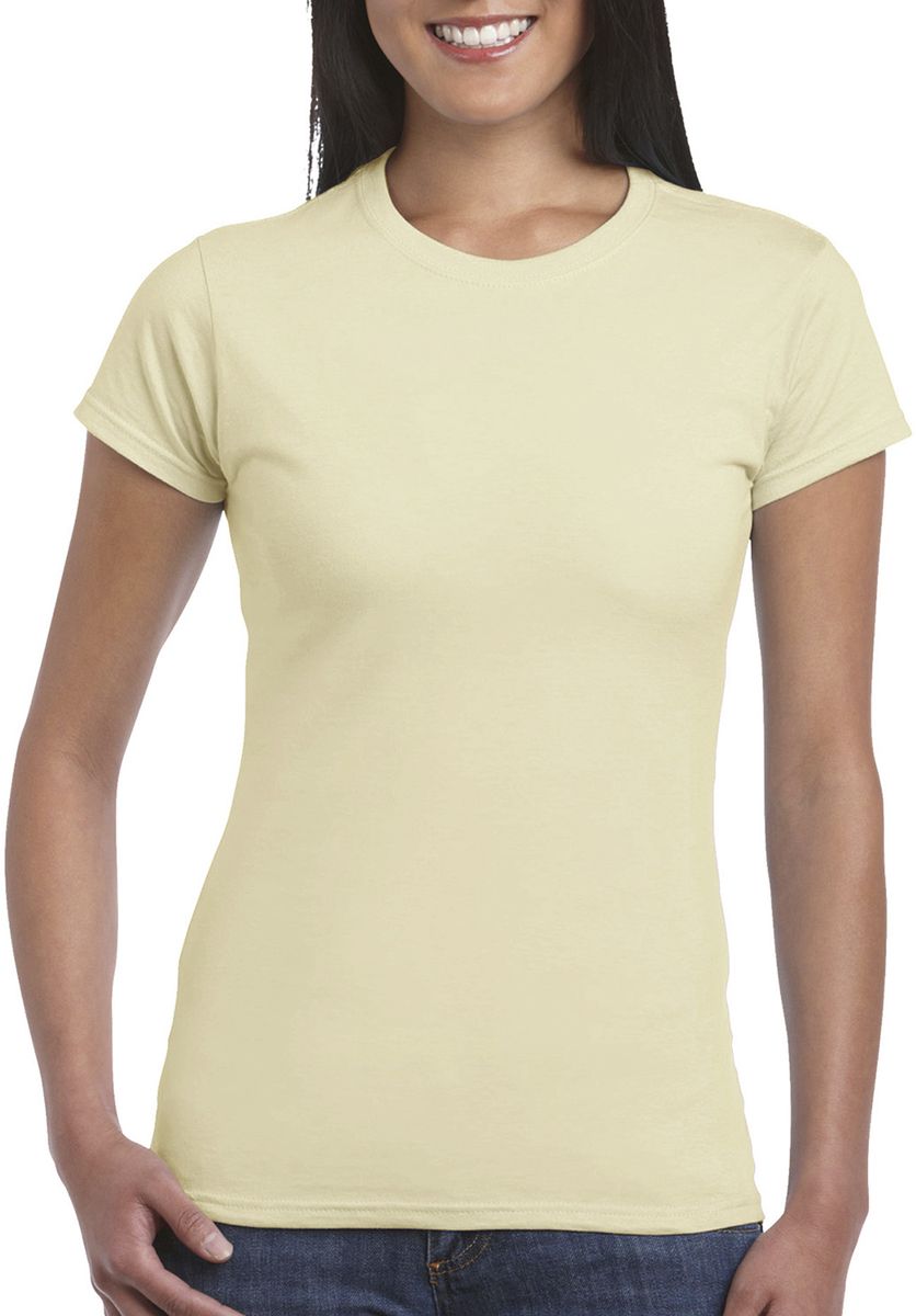 Γυναικείο T-Shirt 64000L Gildan Fitted Ring Spun Sand