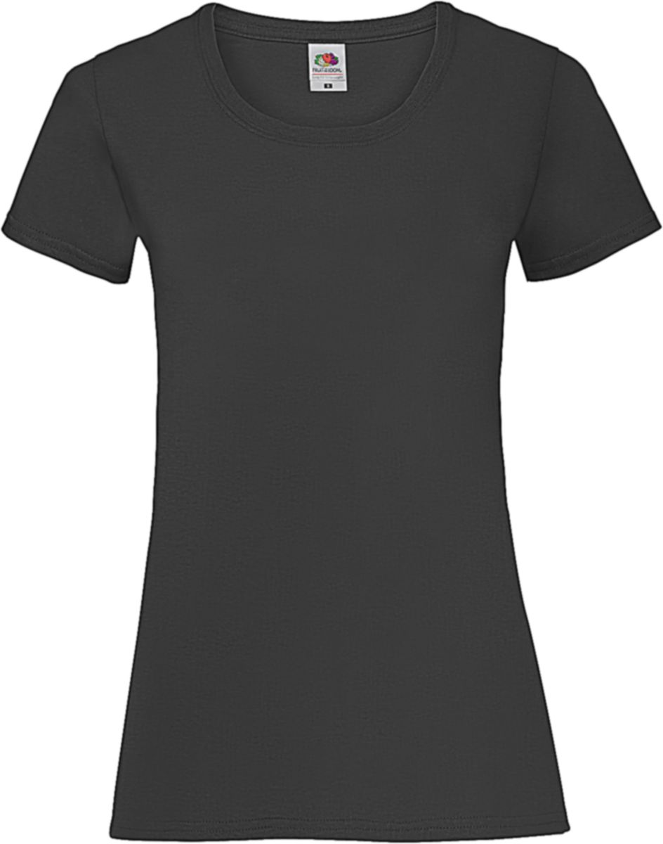 Γυναικείο T-Shirt Lady-Fit Valueweight 61-372-0 Fruit of the Loom Black