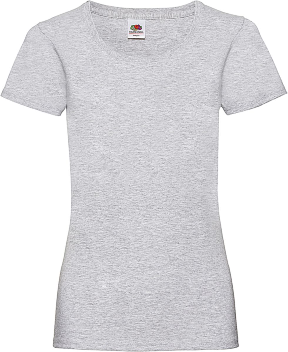 Γυναικείο T-Shirt Lady-Fit Valueweight 61-372-0 Fruit of the Loom Heather Grey