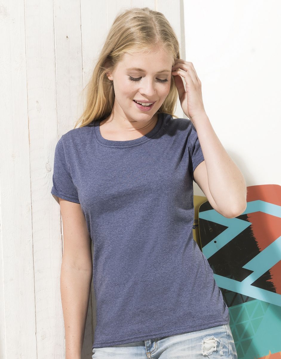 Γυναικείο T-Shirt Lady-Fit Valueweight 61-372-0 Fruit of the Loom Vintage Heather Navy