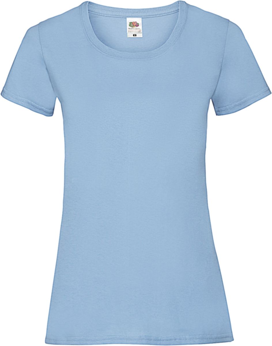 Γυναικείο T-Shirt Lady-Fit Valueweight 61-372-0 Fruit of the Loom Sky Blue