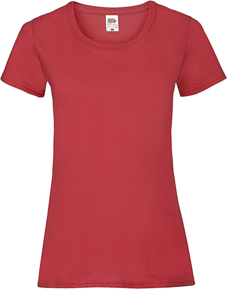 Γυναικείο T-Shirt Lady-Fit Valueweight 61-372-0 Fruit of the Loom Red