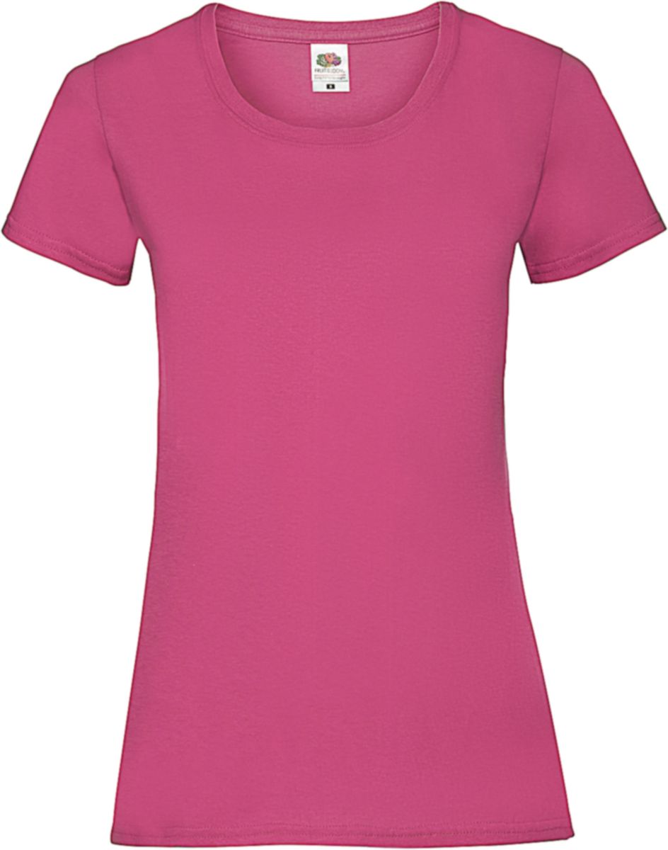Γυναικείο T-Shirt Lady-Fit Valueweight 61-372-0 Fruit of the Loom Fuchsia