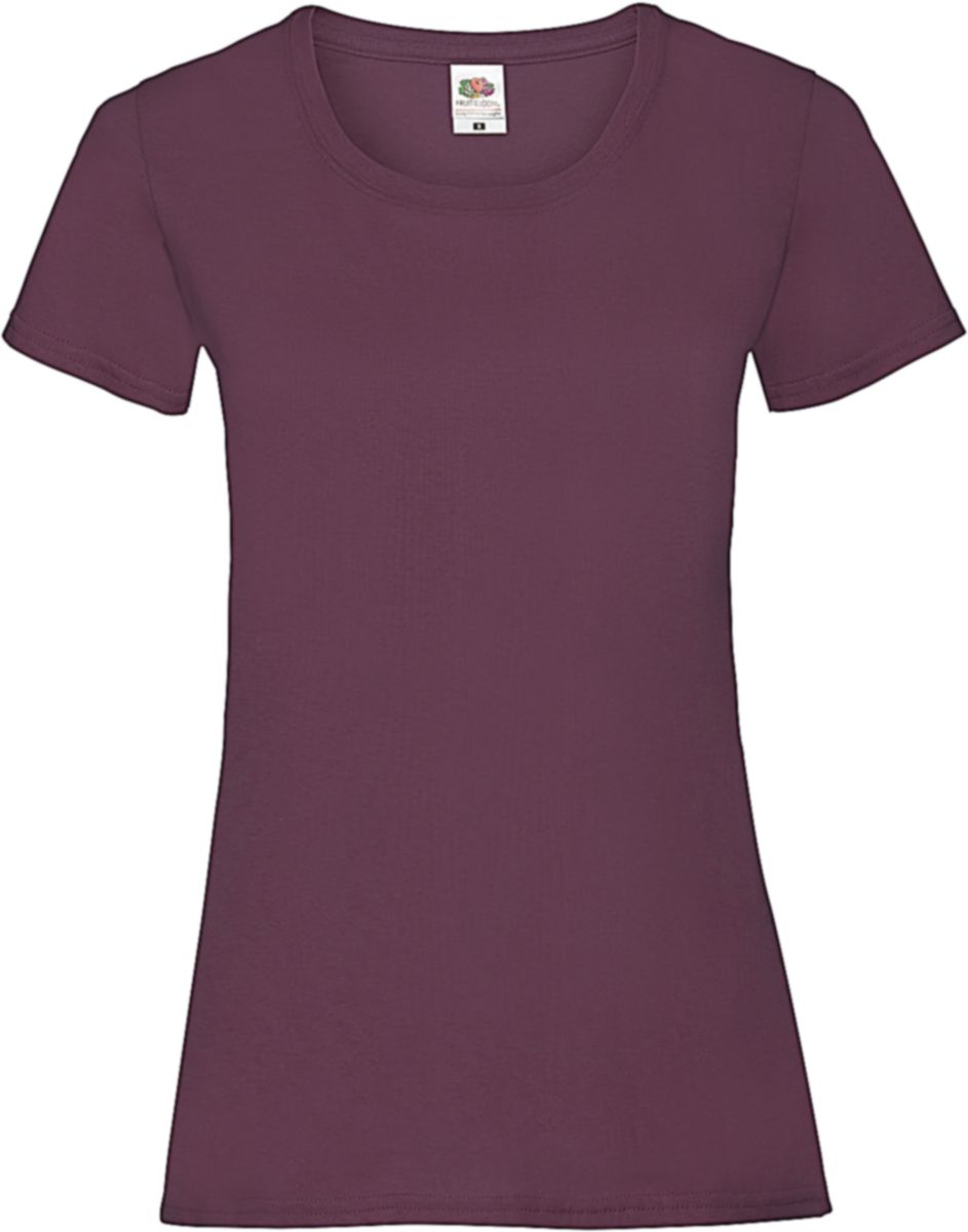 Γυναικείο T-Shirt Lady-Fit Valueweight 61-372-0 Fruit of the Loom Burgundy