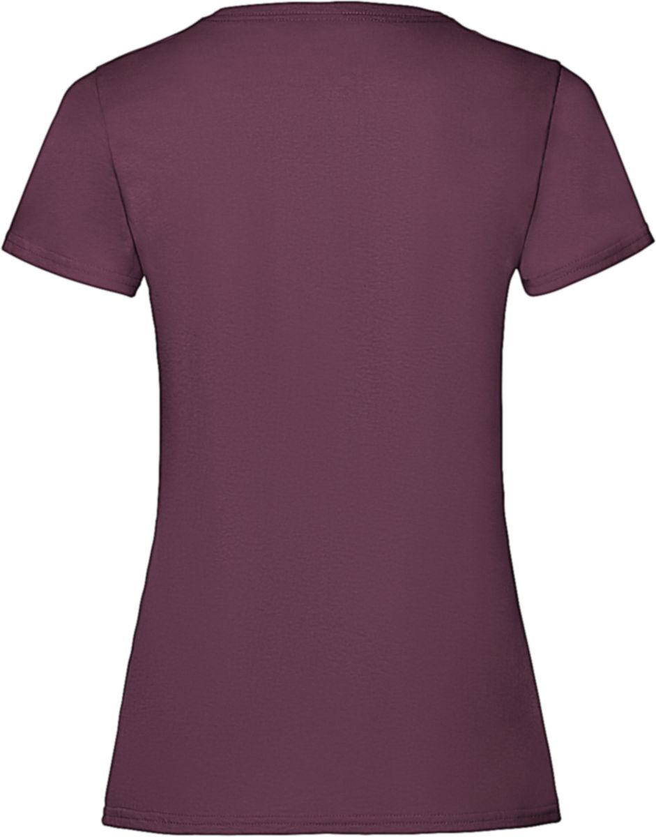 Γυναικείο T-Shirt Lady-Fit Valueweight 61-372-0 Fruit of the Loom Burgundy