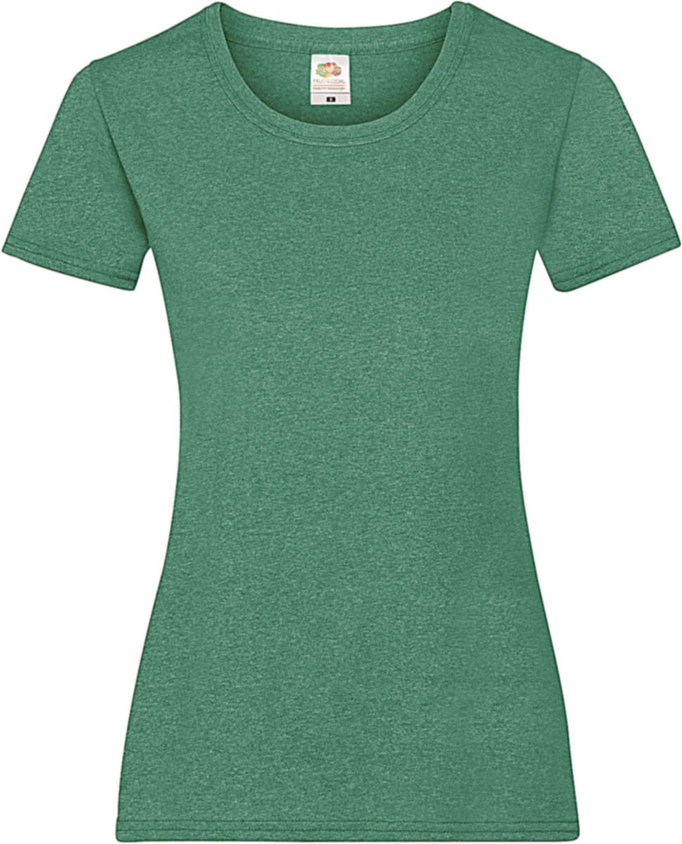 Γυναικείο T-Shirt Lady-Fit Valueweight 61-372-0 Fruit of the Loom Retro Heather Green