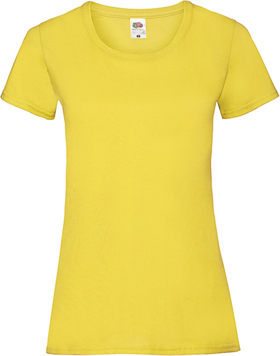Γυναικείο T-Shirt Lady-Fit Valueweight 61-372-0 Fruit of the Loom Yellow