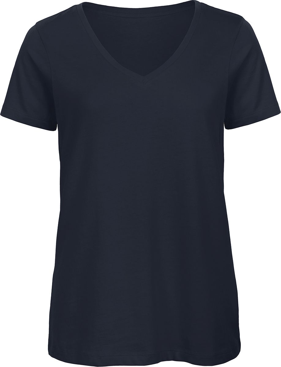Γυναικείο T-Shirt TW045 B&C Organics Organic V-Neck Navy