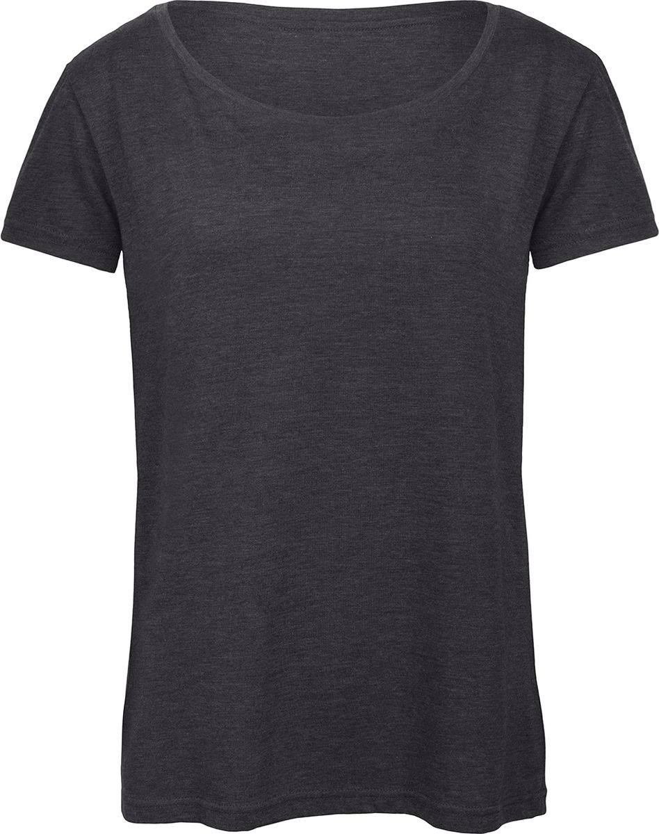 Γυναικείο T-Shirt TW056 B&C Triblend Heather Dark Grey