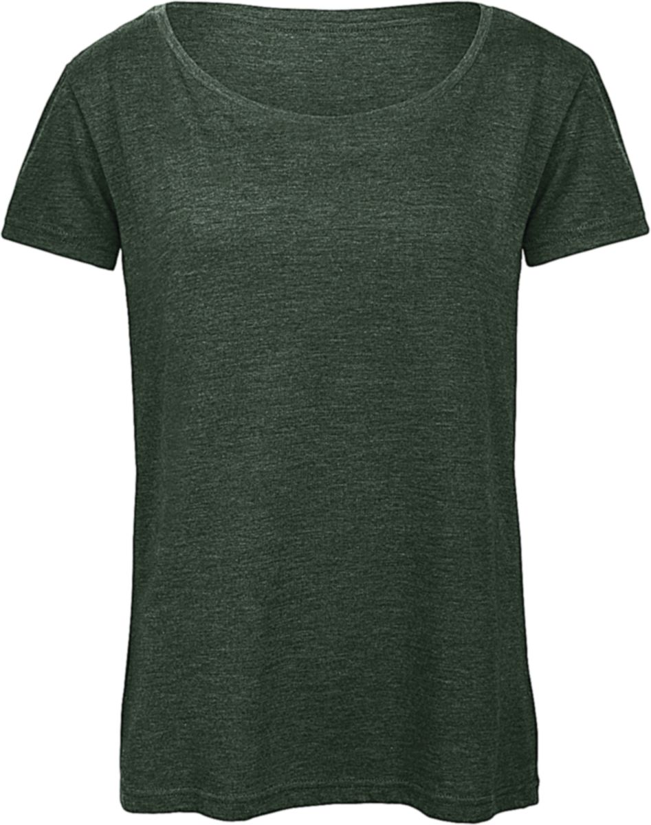 Γυναικείο T-Shirt TW056 B&C Triblend Heather Forest