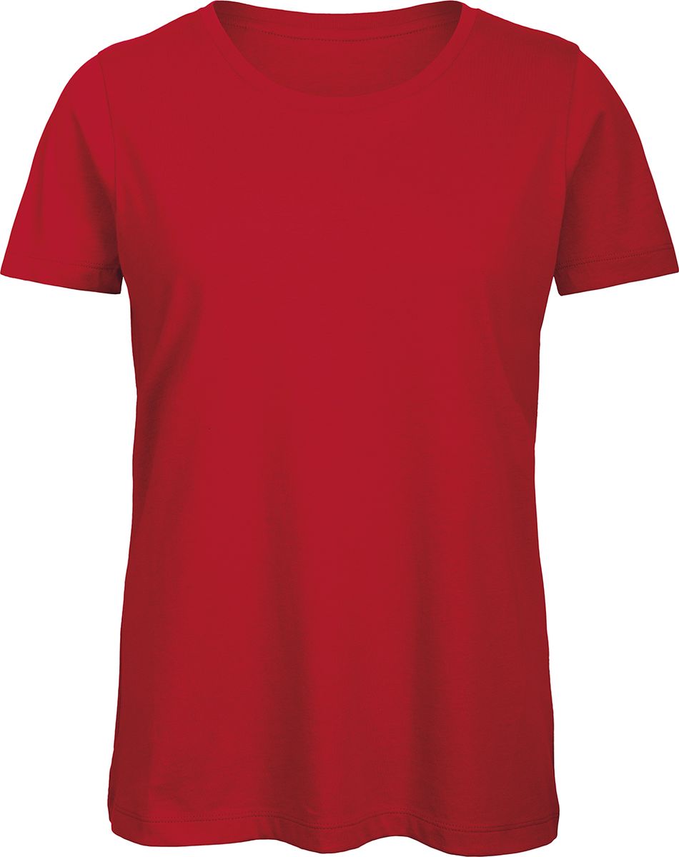 Γυναικείο T-Shirt TW043 B&C από 100% Οργανικό Βαμβάκι Red