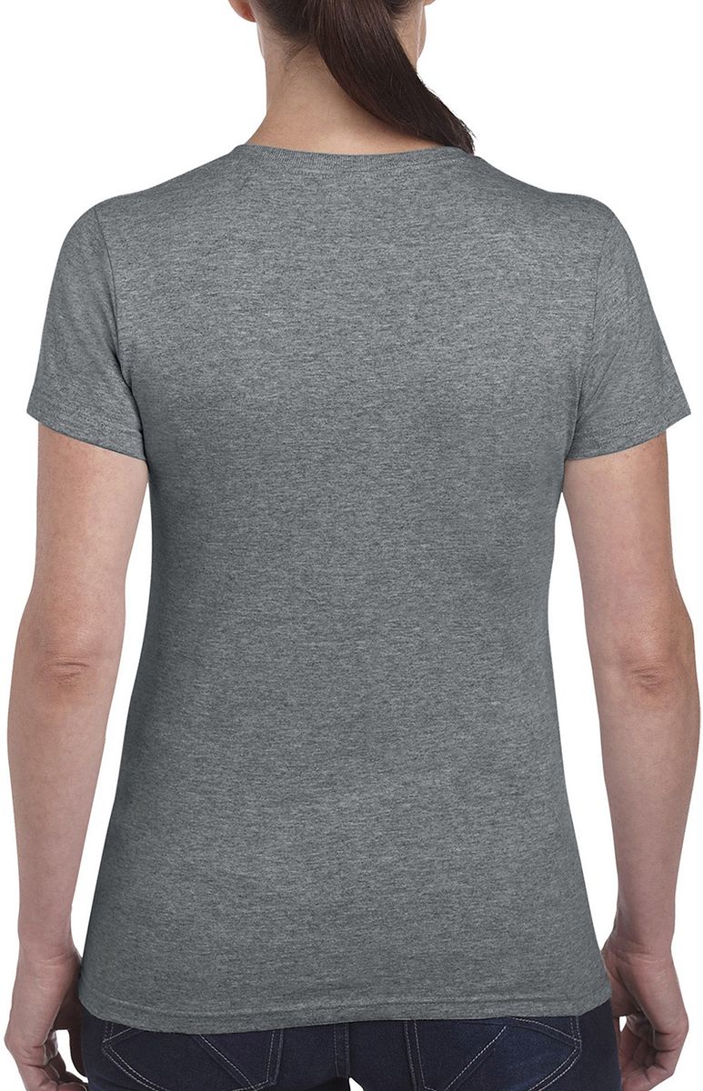 Ladies Heavy Cotton T-Shirt Gildan 5000L Graphite Heather