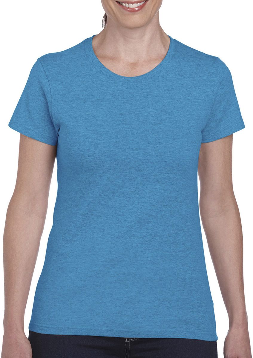 Γυναικείο T-Shirt Heavy Cotton 5000L Gildan Heather Sapphire