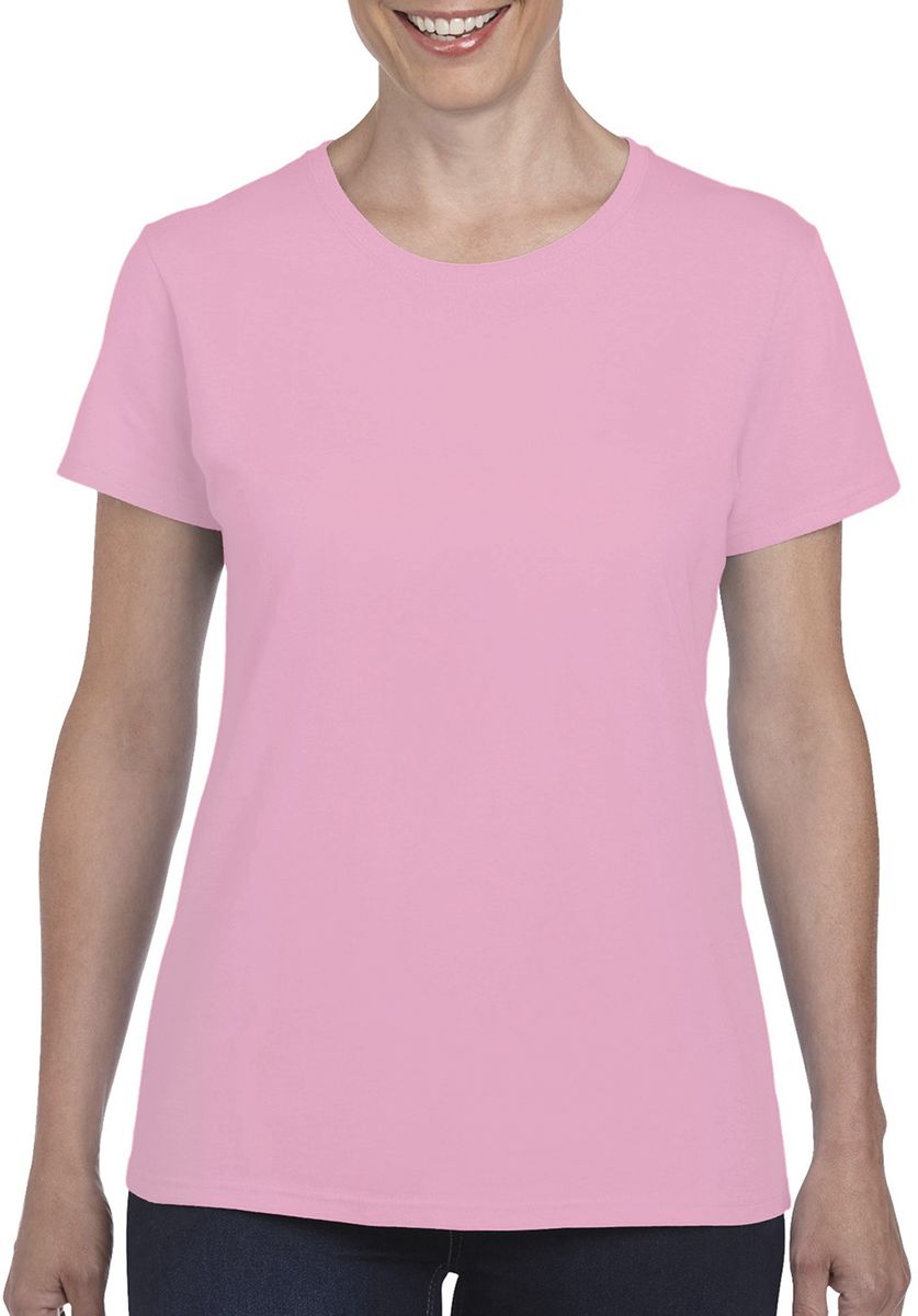 Γυναικείο T-Shirt Heavy Cotton 5000L Gildan Light Ροζ