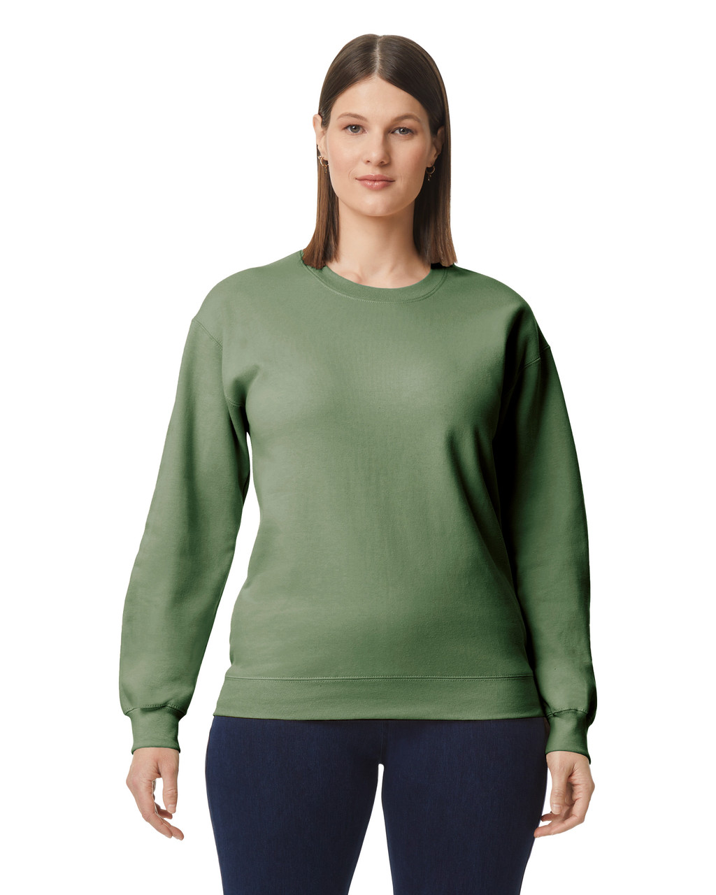 Φούτερ Crewneck SF000 Gildan Softstyle Midweight Fleece Adult Military Green