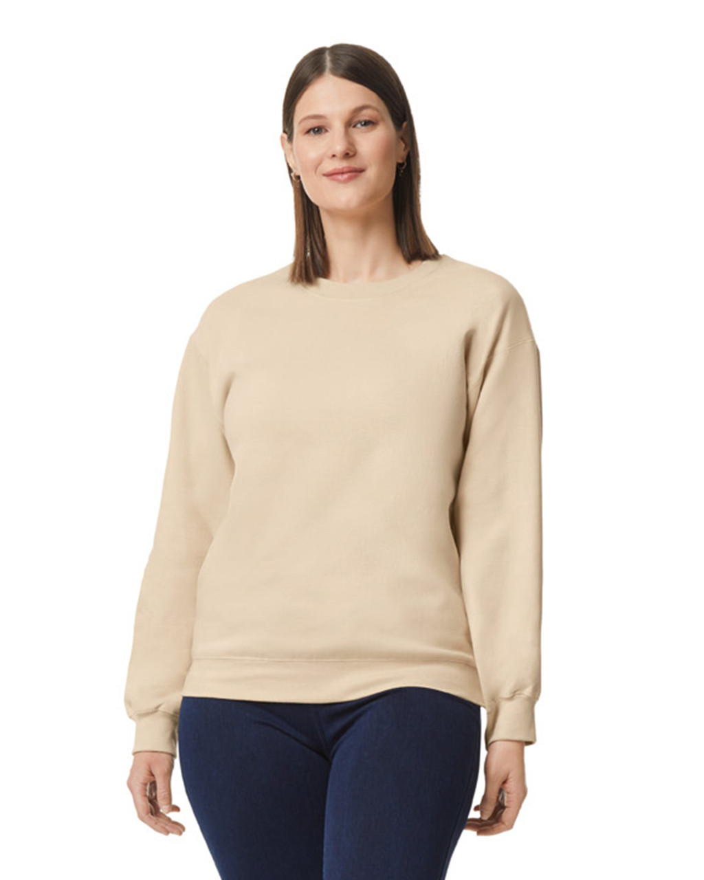 Φούτερ Crewneck SF000 Gildan Softstyle Midweight Fleece Adult Sand