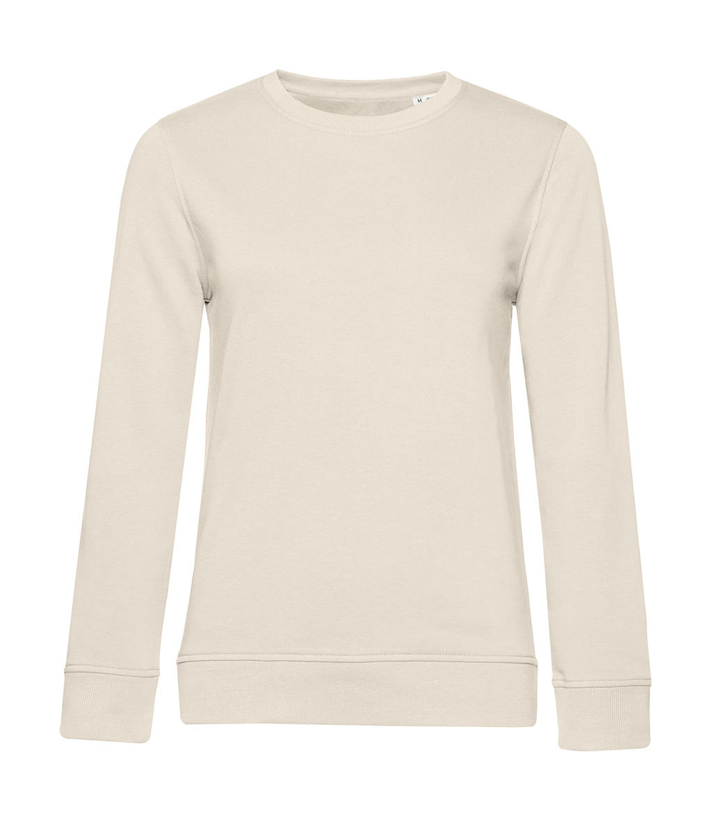 Γυναικείο Φούτερ WW32B B & C Organic Crew Neck French Terry Off White