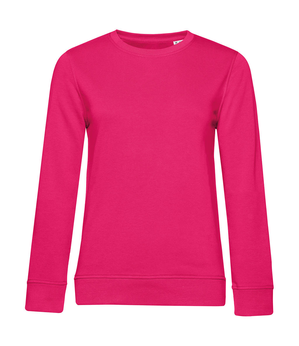 Γυναικείο Φούτερ Ww32B B C Organic Crew Neck French Terry Magenta Pink γυναικεία Simple Wear