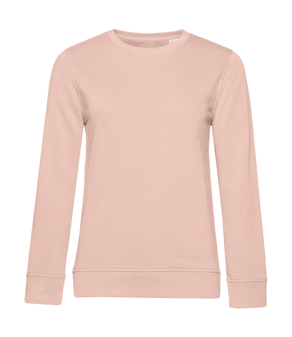 Γυναικείο Φούτερ WW32B B & C Organic Crew Neck French Terry Soft Rose