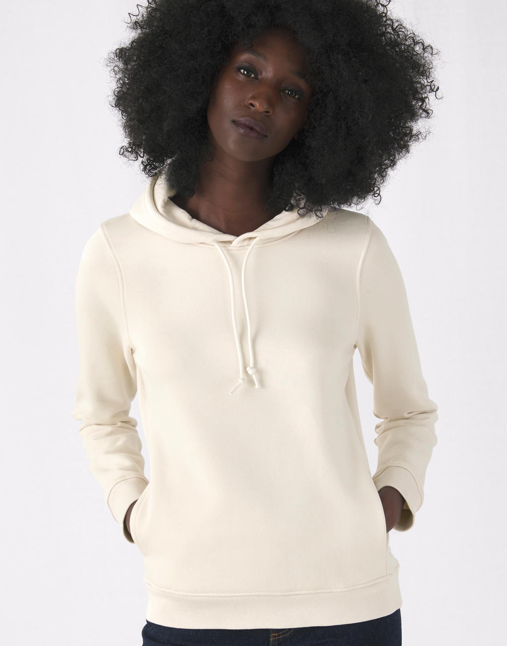 Γυναικείο Φούτερ WW34B B & C Organic Crewneck Off White