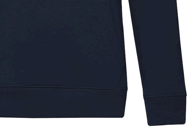 Γυναικείο Φούτερ με Κουκούλα WW02Q B & C Queen Navy