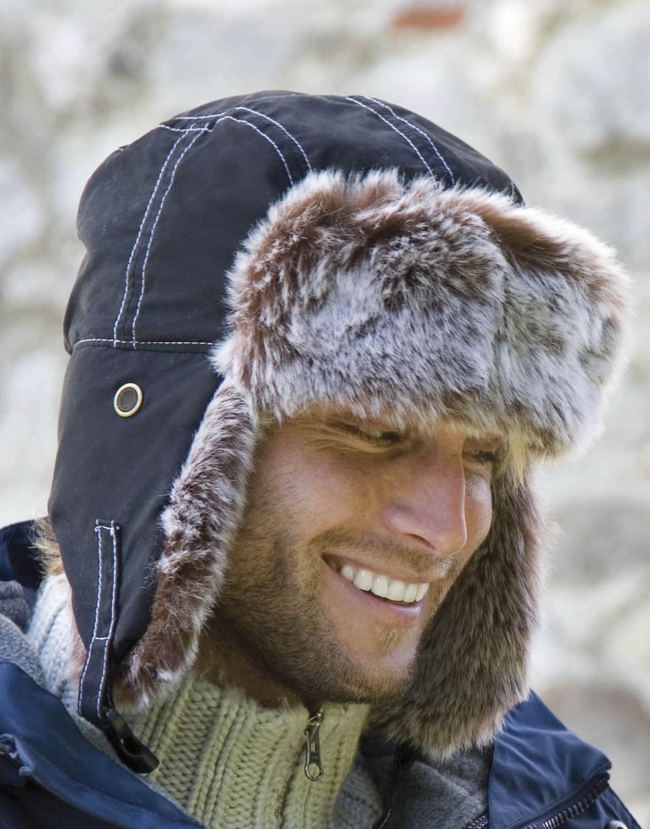 Σκούφος Rc056X Result Caps Classic Sherpa Jet Black αξεσουάρ Σκούφοι Simple Wear