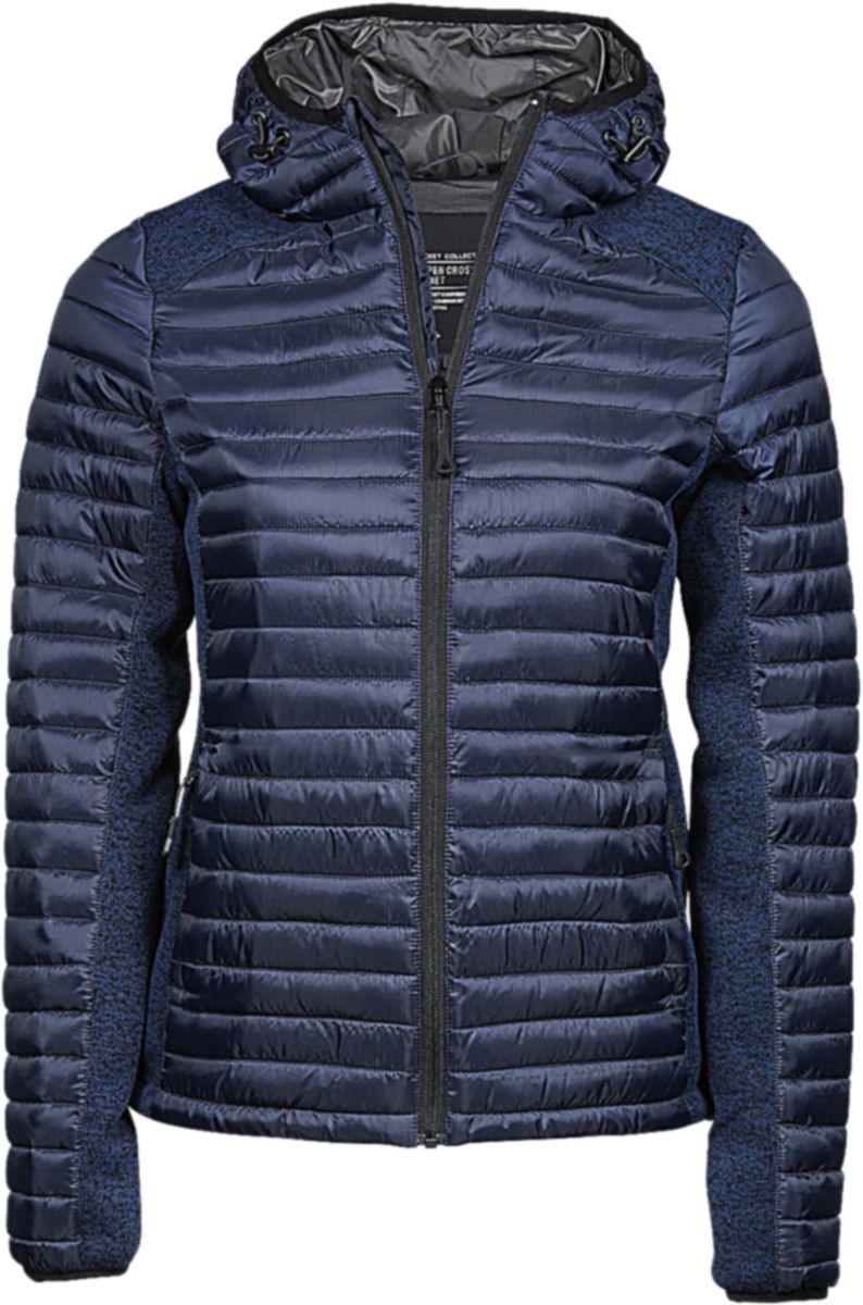 Γυναικείο Μπουφάν Hooded Aspen Crossover 9611 Tee Jays Navy/Navy Melange