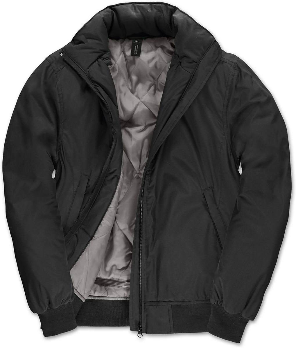 Γυναικείο Μπουφάν Bomber JW962 B&C Crew Bomber Women Black/Warm Grey