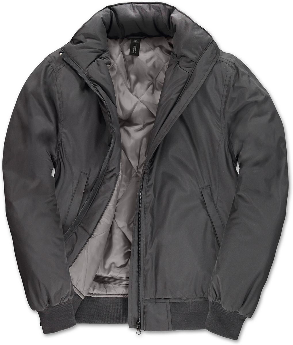Γυναικείο Μπουφάν Bomber JW962 B&C Crew Bomber Women Dark Grey/Warm Grey