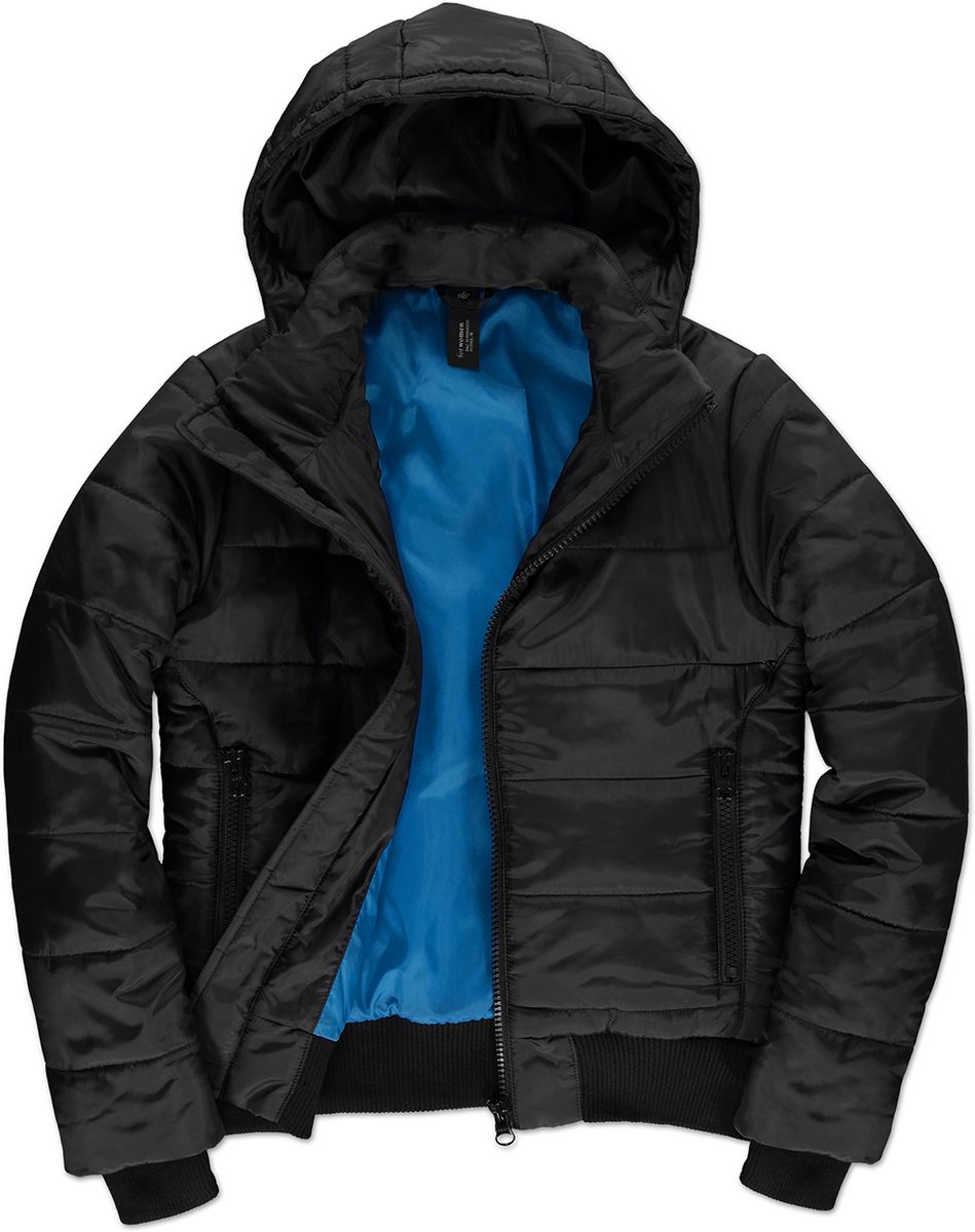 Γυναικείο Μπουφάν JW941 B&C Superhood Black/Cobalt Blue
