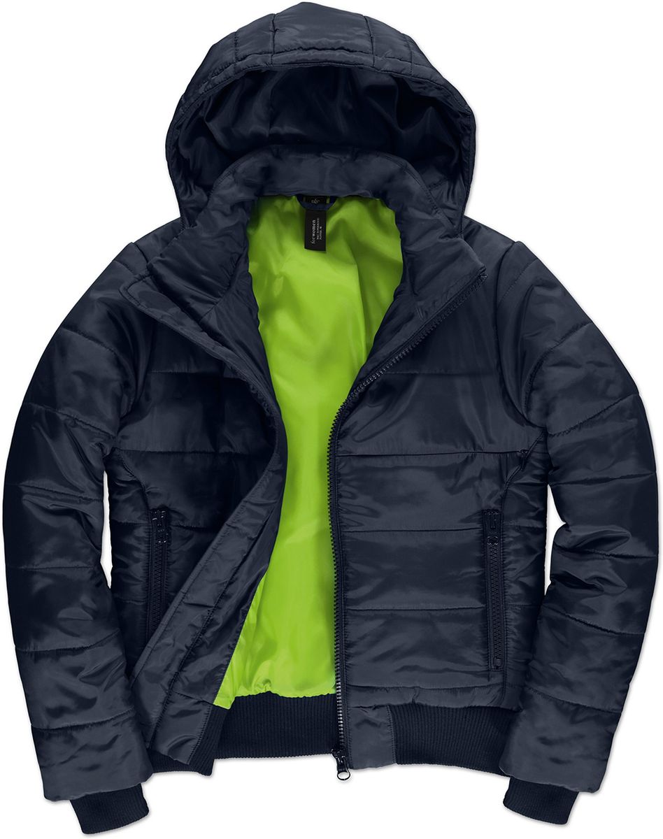Γυναικείο Μπουφάν JW941 B&C Superhood Navy/Neon Green