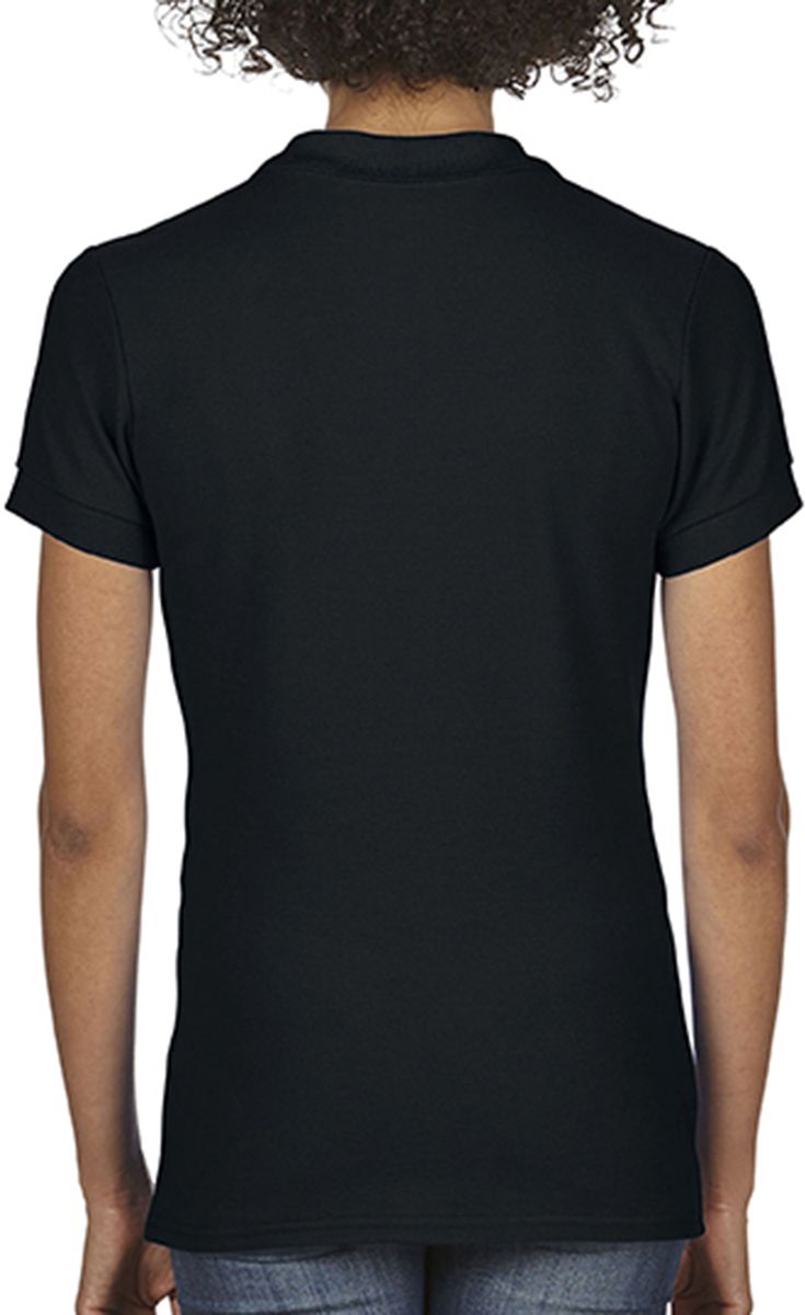 Γυναικεία Μπλούζα Polo 64800L Gildan Softstyle Double Pique Black