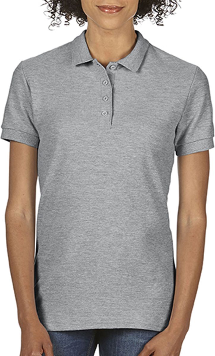 Γυναικεία Μπλούζα Polo 64800L Gildan Softstyle Double Pique Sport Grey
