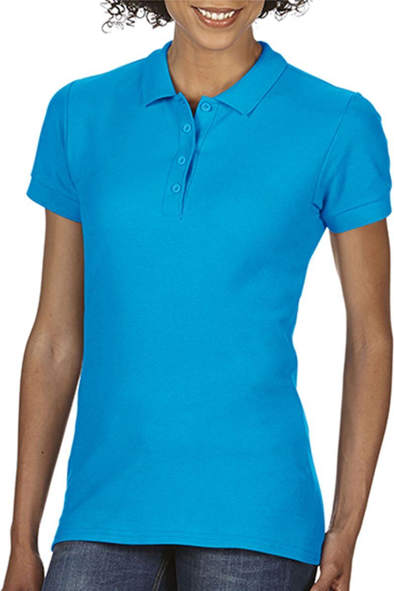 Γυναικεία Μπλούζα Polo 64800L Gildan Softstyle Double Pique Sapphire