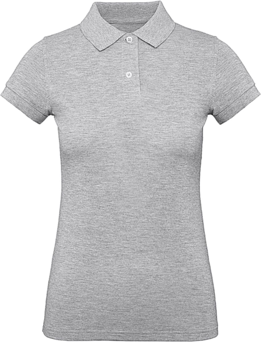 Γυναικείο Μπλουζάκι Polo PW440 B & C Inspire Organic Heather Grey