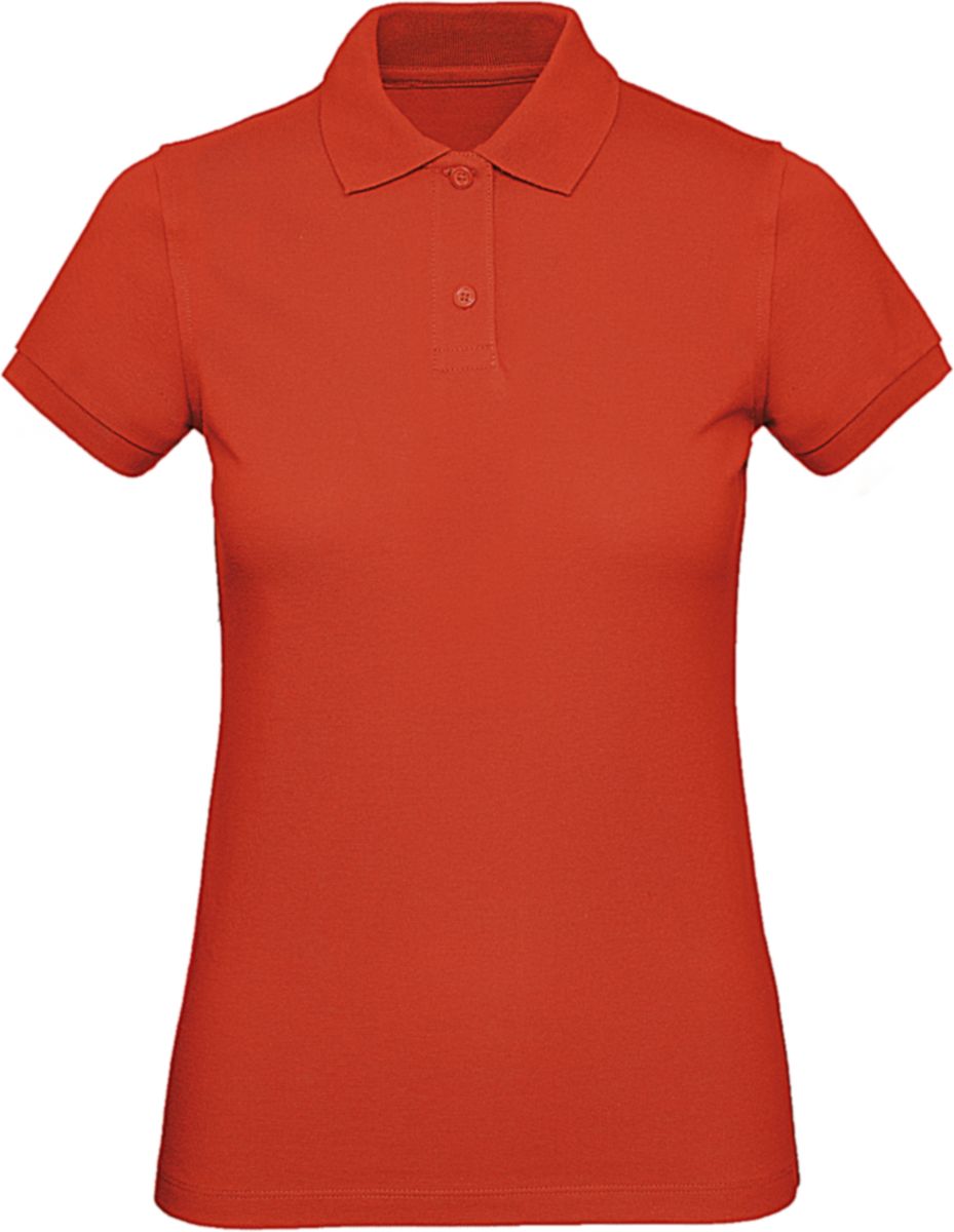 Γυναικείο Μπλουζάκι Polo PW440 B & C Inspire Organic Fire Red