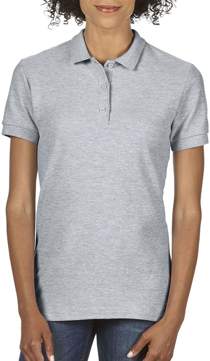 Γυναικεία Μπλούζα Polo 85800L Gildan Double Pique Premium Cotton Sport Grey