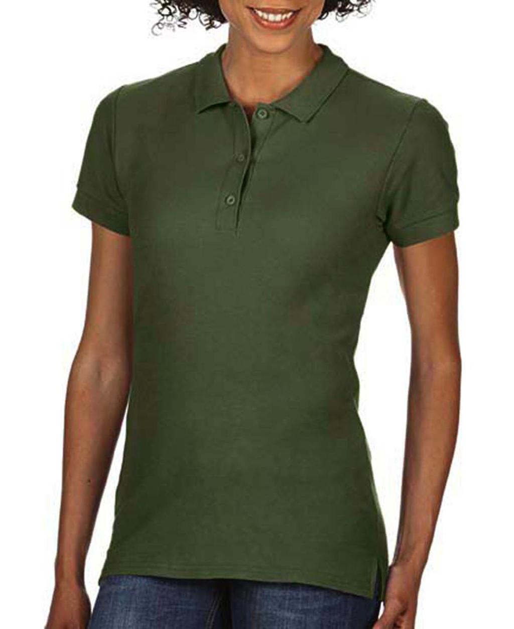 Γυναικεία Μπλούζα Polo 85800L Gildan Double Pique Premium Cotton Military Green
