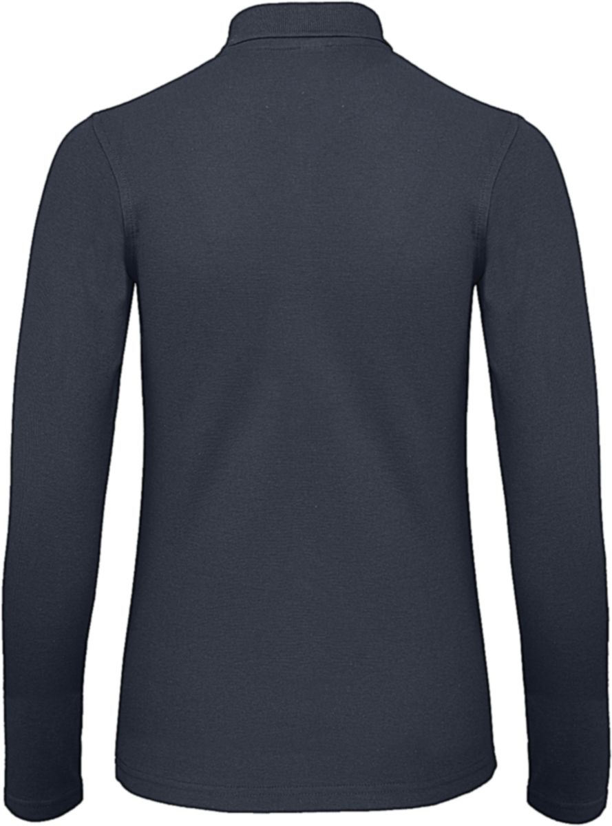 Μπλούζα Polo Γυναικεία Μακρυμάνικη PWI13 B & C ID.001 LSL Navy