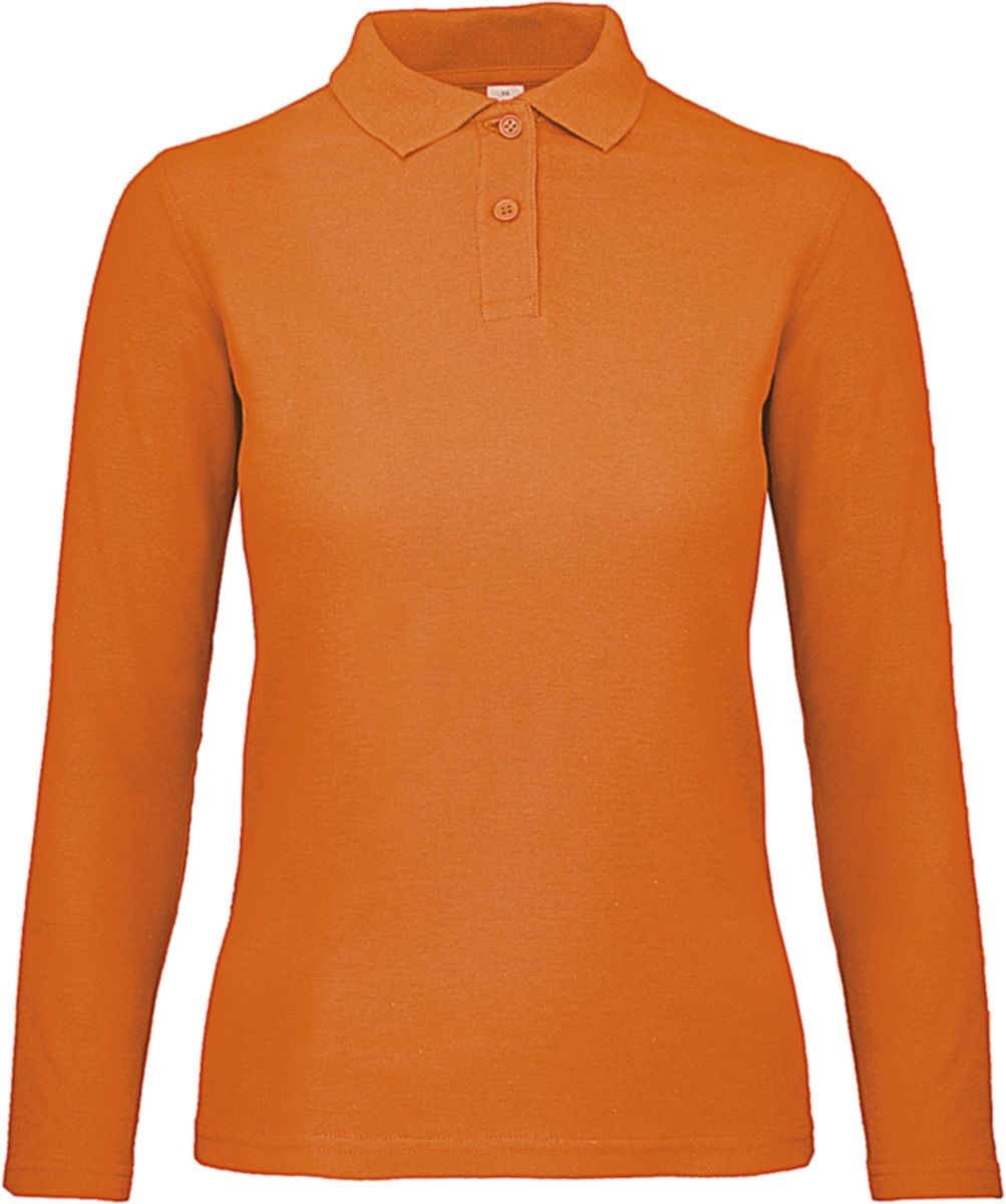 Μπλούζα Polo Γυναικεία Μακρυμάνικη PWI13 B & C ID.001 LSL Orange