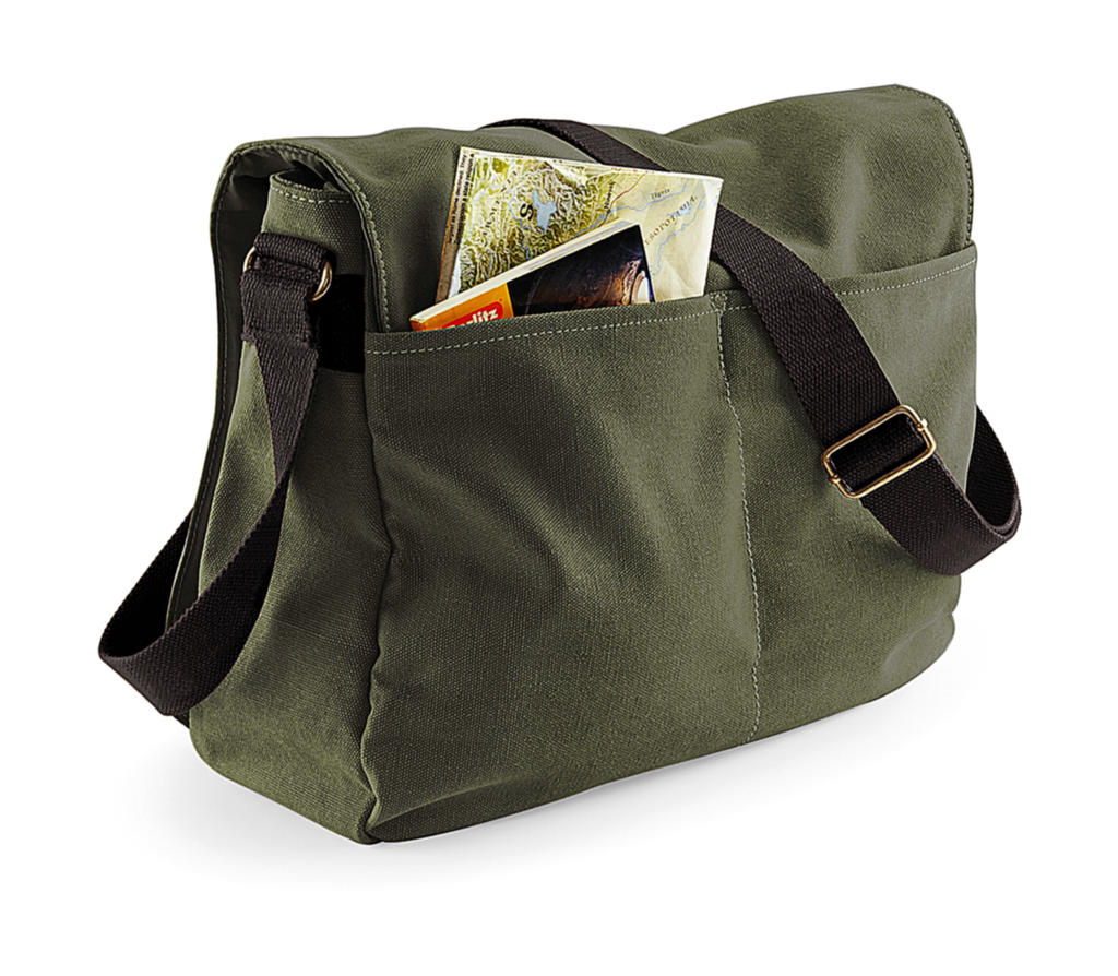 Τσάντα Ταχυδρόμου Qd610 Quadra Desert Canvas Vintage Military Green Είδη Ταξιδιου Τσάντες Ώμου Simple Wear