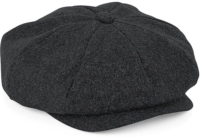 Τραγιάσκα B629 Beechfield Melton Wool Charcoal Marl