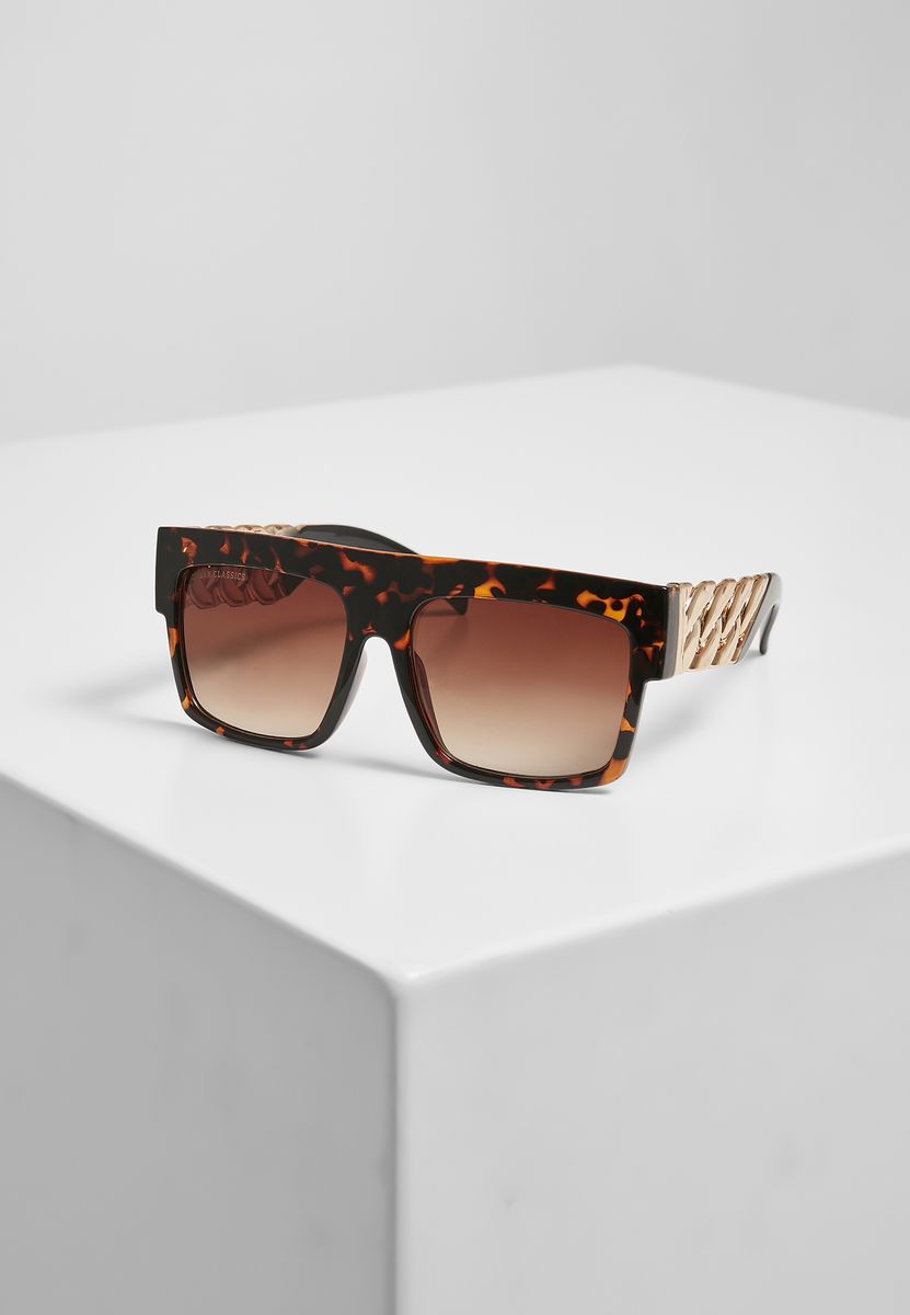 Sunglasses Zakynthos with Chain Urban Classics TB4236 Amber/Gold one size