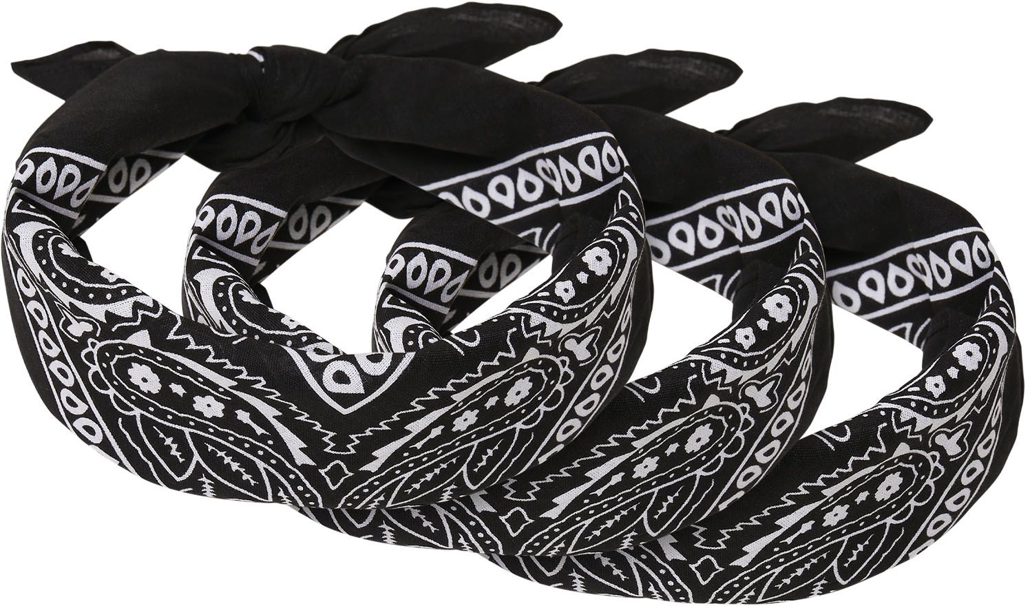 Bandana 3-Pack Urban Classics TB4068 Black one size