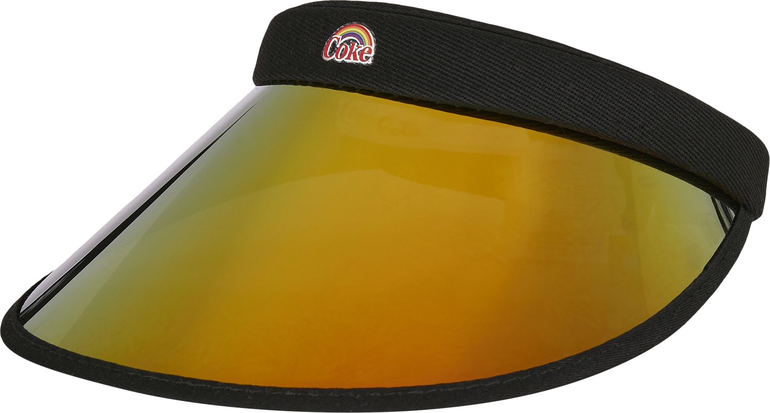 Coca Cola Pride Visor Cap Merchcode MC706 Black/Orange one size