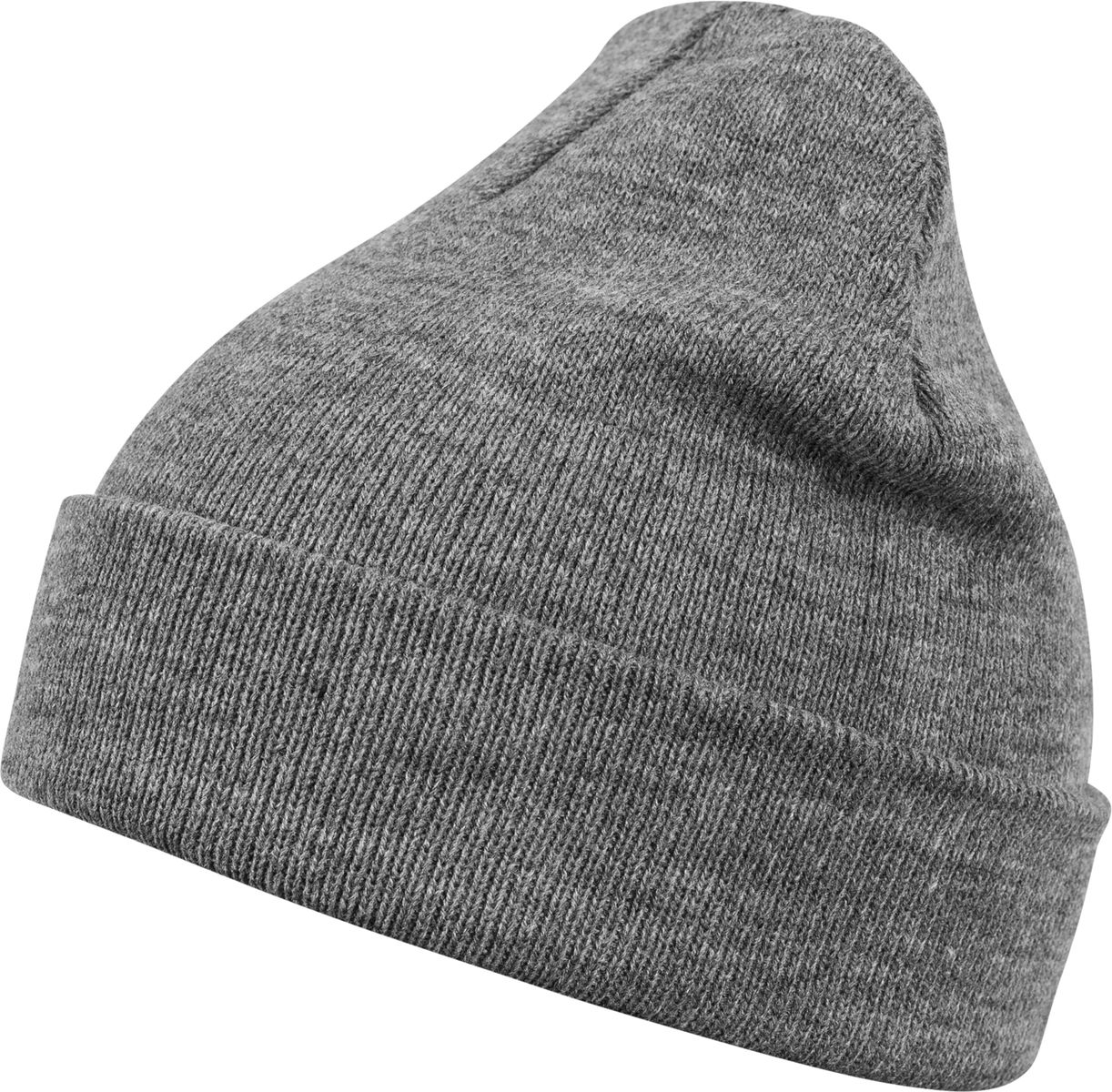 Beanie Basic Flap MSTRDS 10248 Heather Grey one size