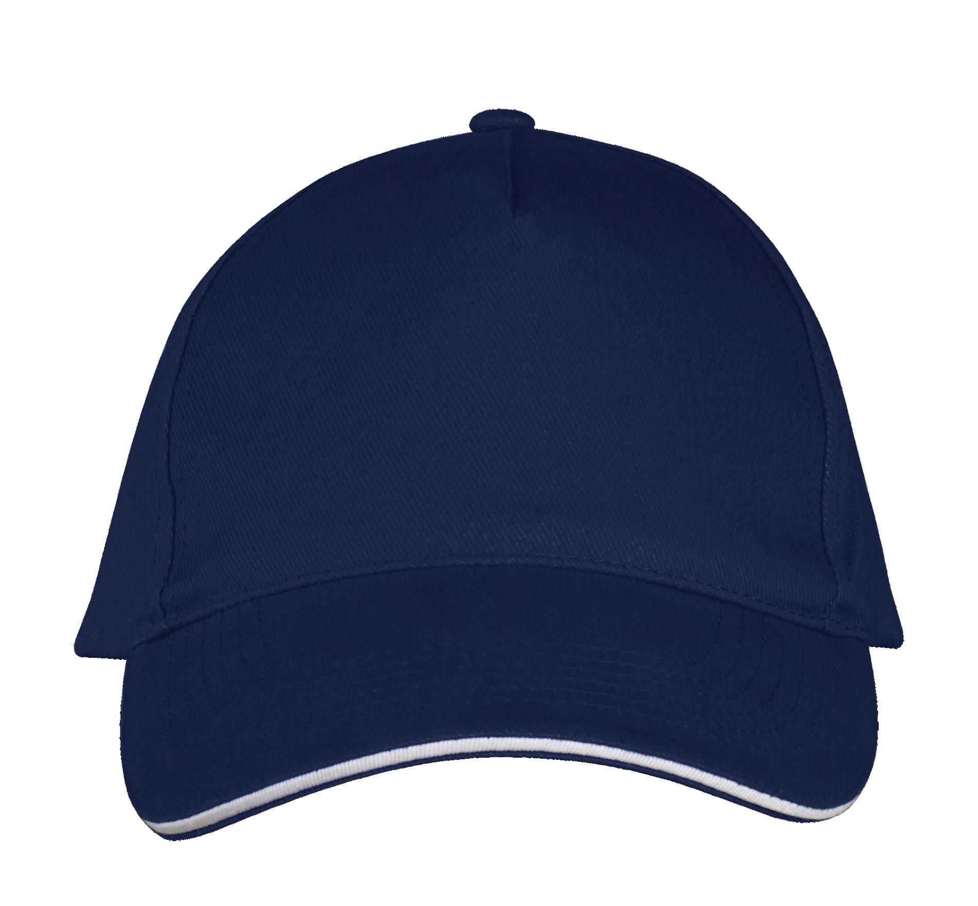 Πεντάφυλλο Καπέλο Jockey 00594 SOL'S Long Beach French Navy/White